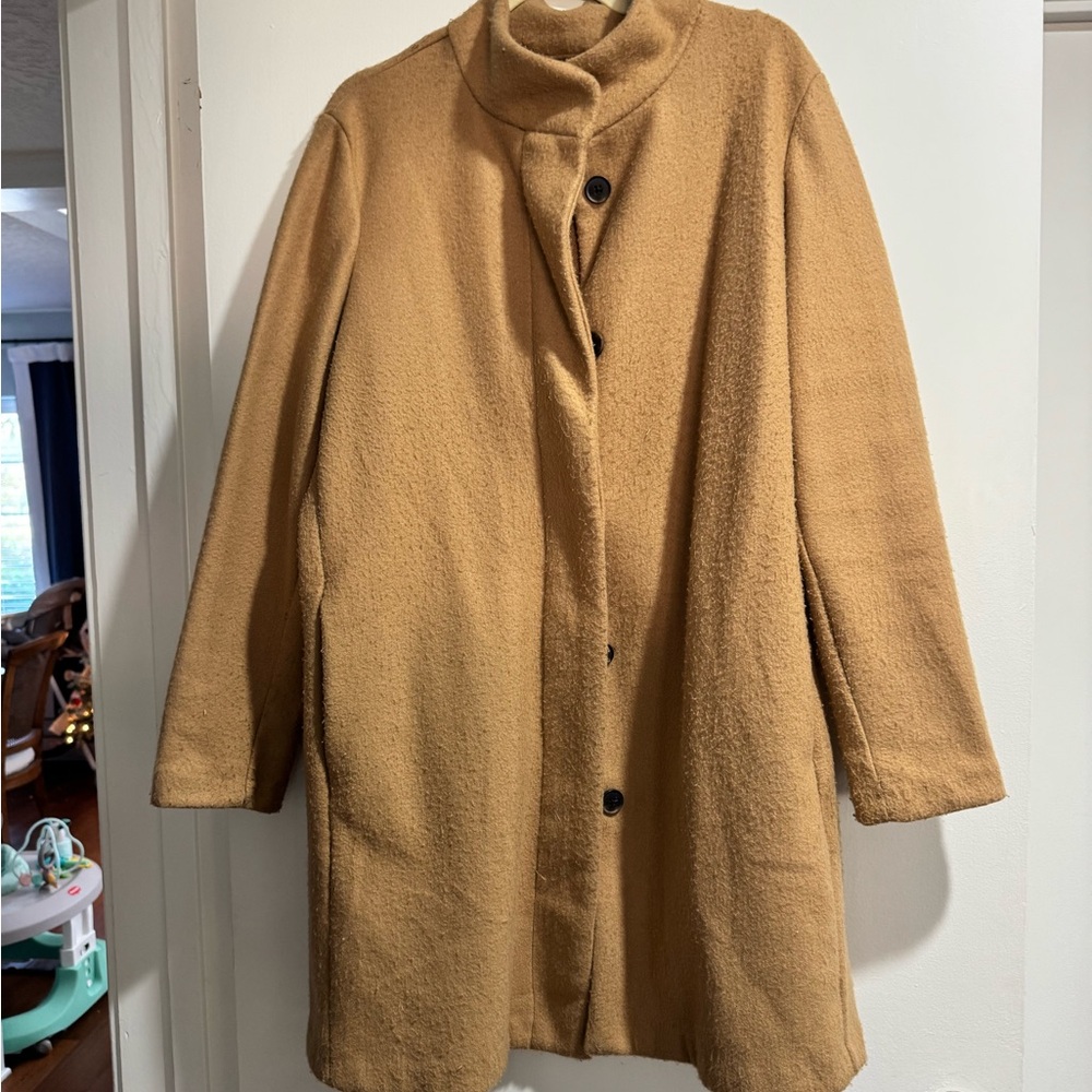 Old Navy Women's Camel Pea Coat